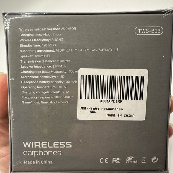 TWS B13 wireless earbud headphones - Picture 2 of 3